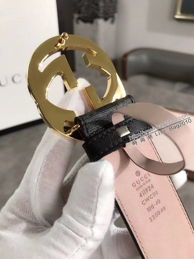 Gucci經典皮帶 古奇雙G腰帶  jjp1860